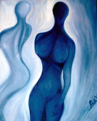Femme bleue
